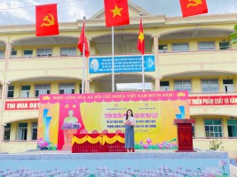 Liên đội Trường Tiểu học Kỳ Long phối hợp Công an phường Vũng Áng tổ chức tuyên truyền, phổ biến, giáo dục pháp luật cho học sinh