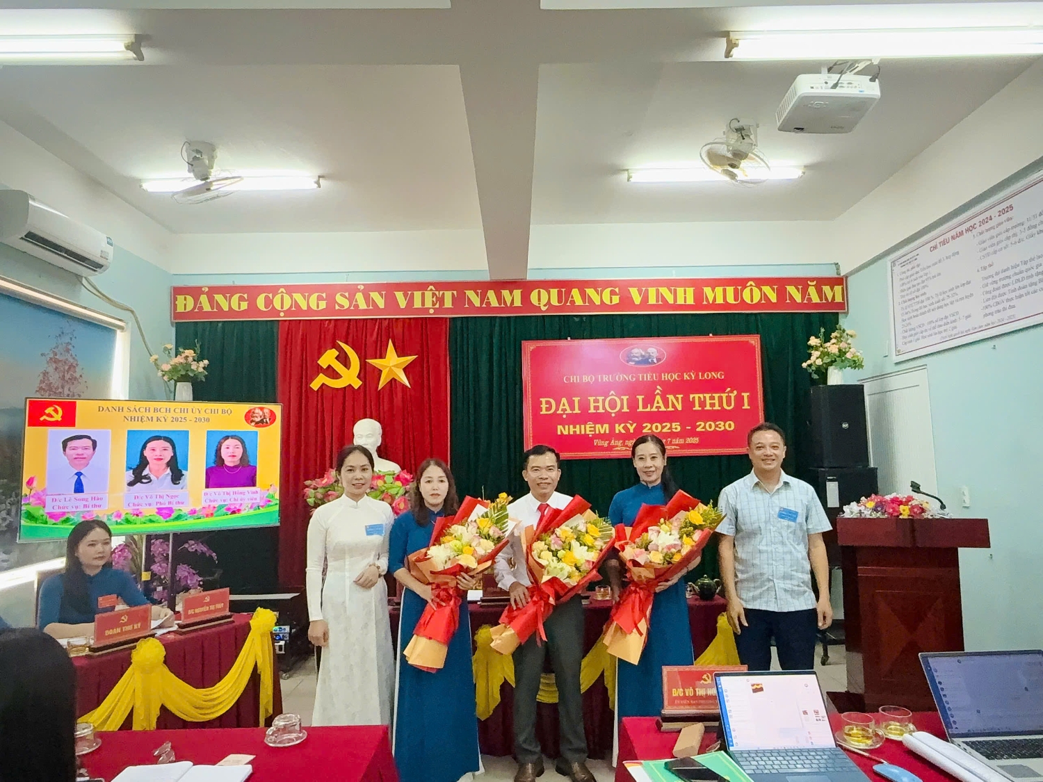 CHI BỘ TRƯỜNG TIỂU HỌC KỲ LONG TỔ CHỨC THÀNH CÔNG ĐẠI HỘI LẦN THỨ NHẤT, NHIỆM KỲ 2025–2030